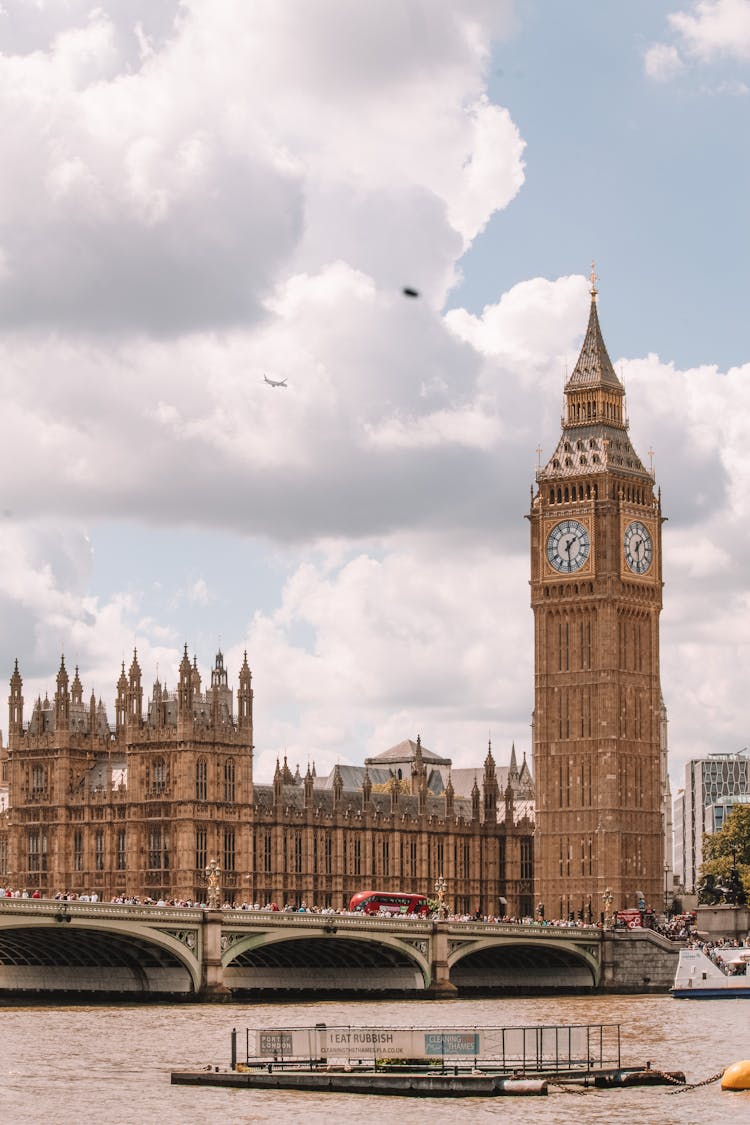 Big Ben And Westminster Bridge In London