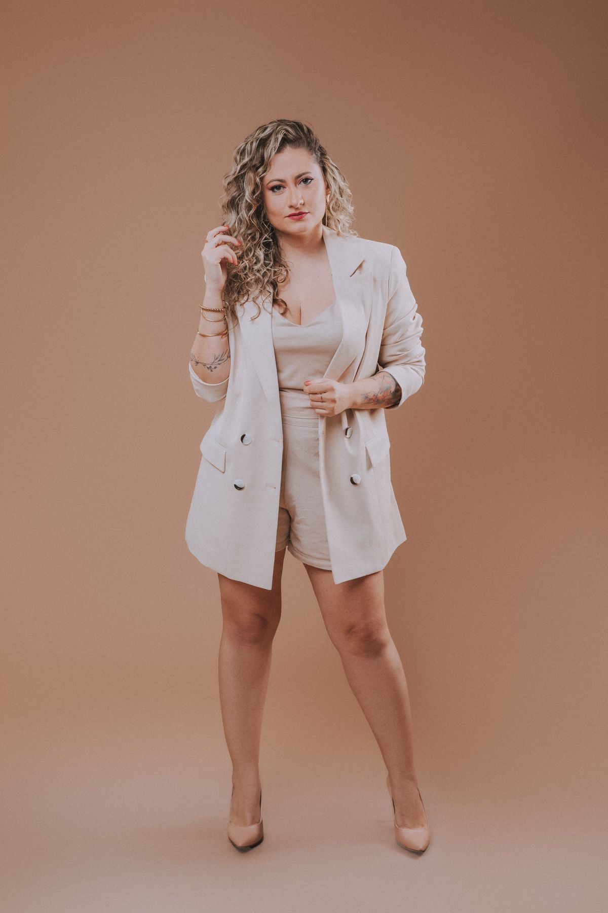 Structured Linen Blazer, primary view