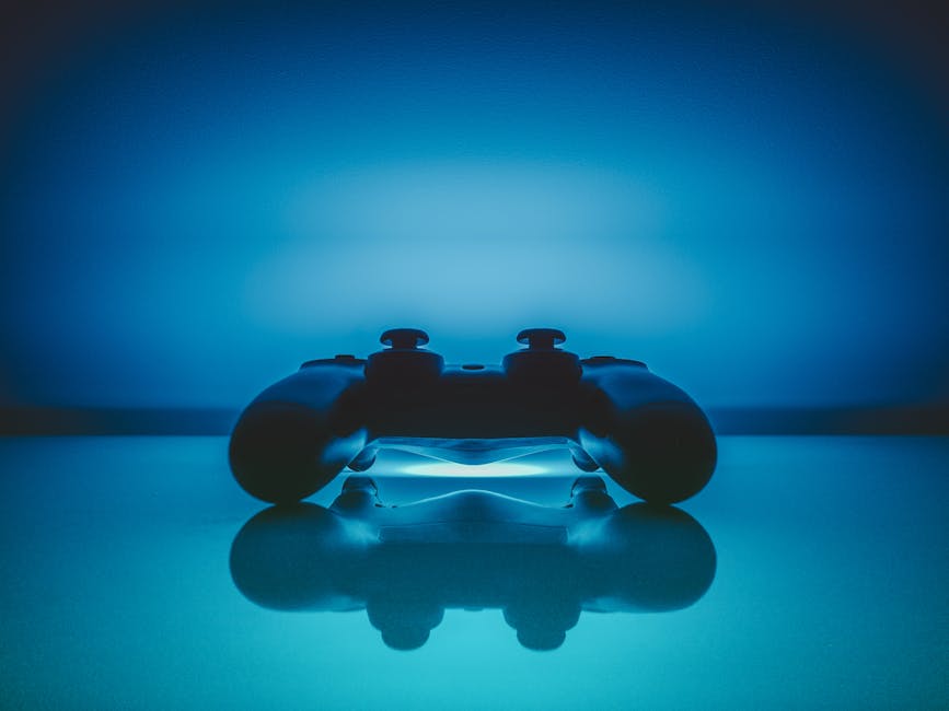 blue, controller, dualshock