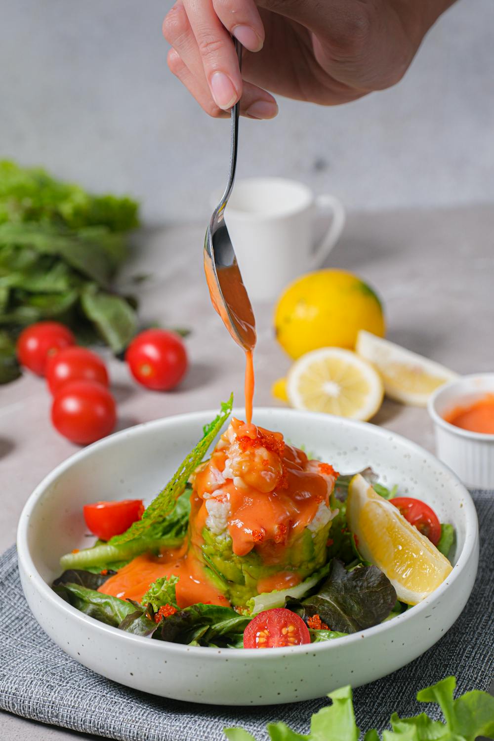 Snow Pea Salad with Lemon Vinaigrette