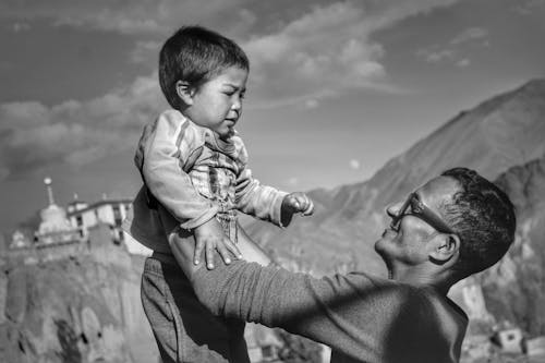 adam, asyalı erkek çocuk, baba içeren Ücretsiz stok fotoğraf