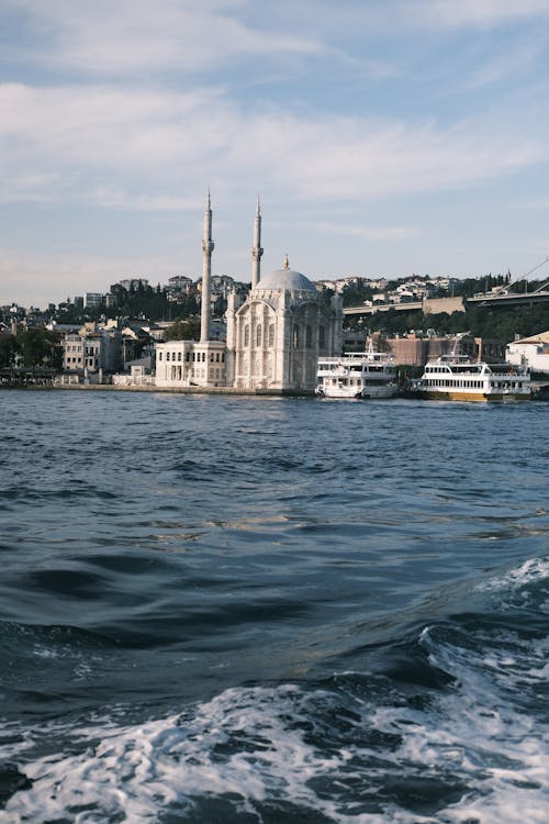 Ortakoy Mosque by Sea in Istanbul