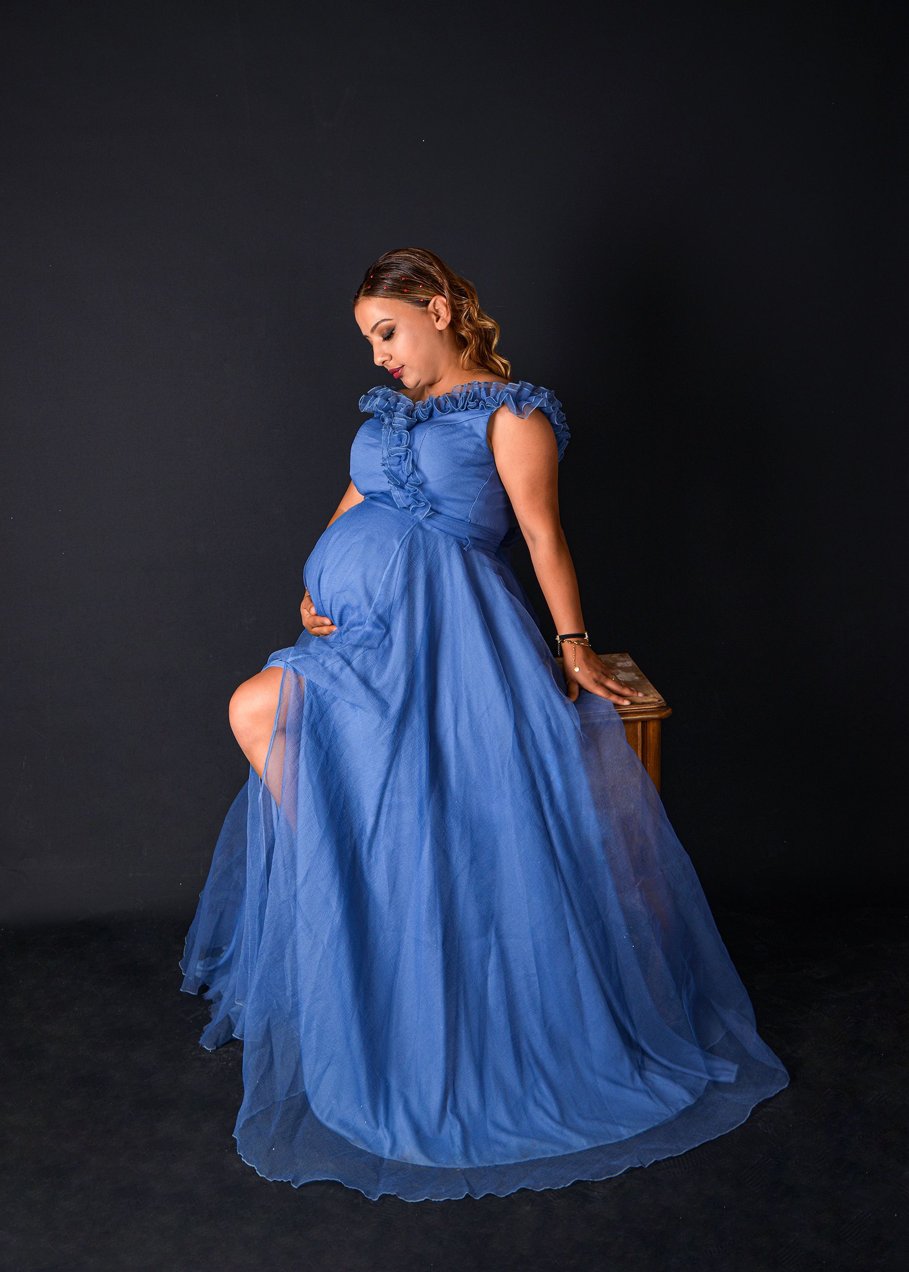 Blue Smocked Maternity Dress Photos, Download The BEST Free Blue Smocked  Maternity Dress Stock Photos & HD Images