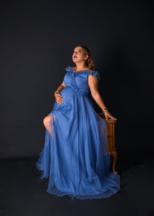 Kostnadsfri bild av blå klänning, elegans, Framställ