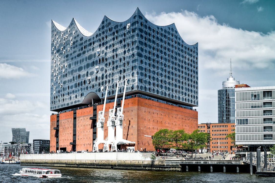 Gratis stockfoto met attractie, Duitsland, elbphilharmonie