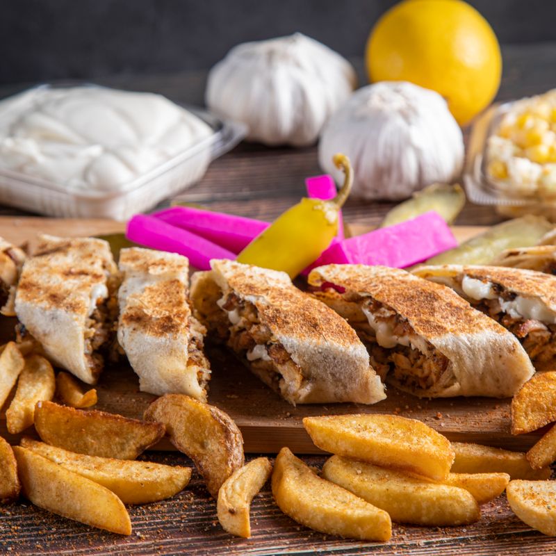 Oven-Roasted Chicken Shawarma with Garlic Sauce