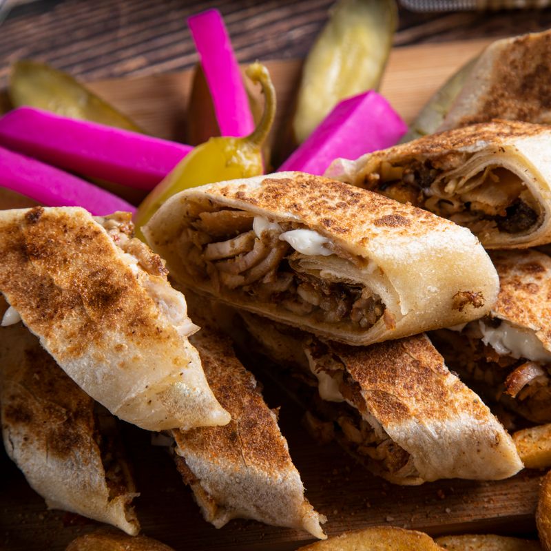 Vietnamese Chicken Shawarma with Pickled Daikon and Carrot