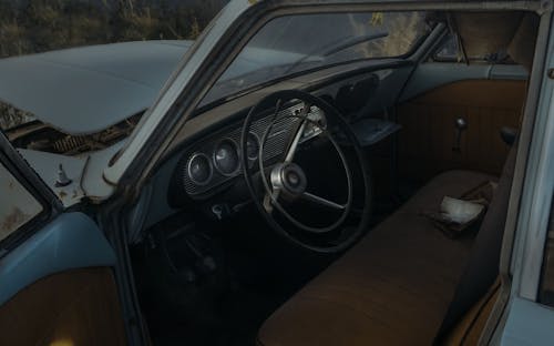 Steering Wheel in SUV Car