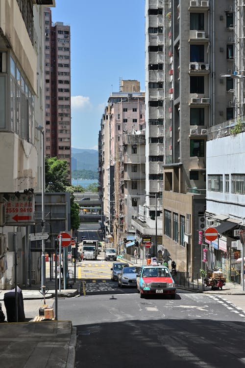 垂直拍攝, 城市, 城市街道 的 免費圖庫相片