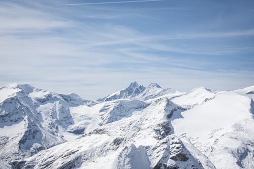 Snowcapped Mountain Range