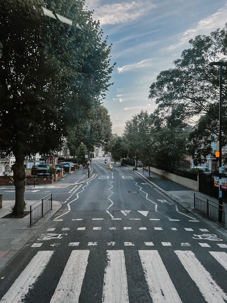 Empty Street In Town