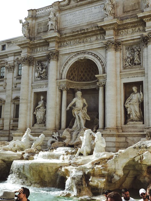 Fotobanka s bezplatnými fotkami na tému barokovej architektúry, fontána di trevi, mramor