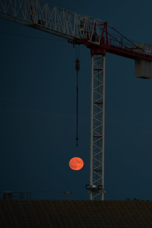 Základová fotografie zdarma na téma čisté nebe, měsíc, městský