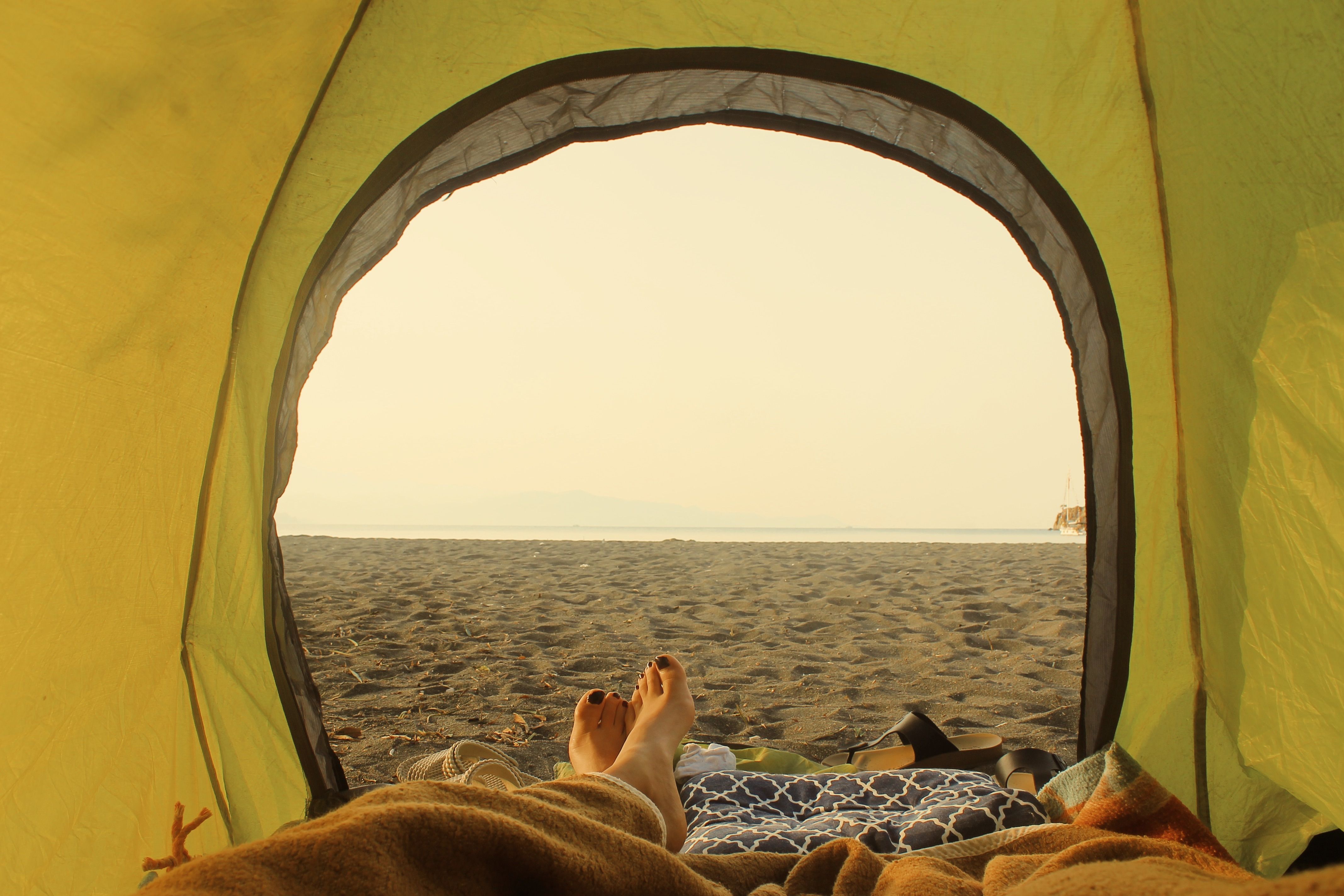 tent on beach