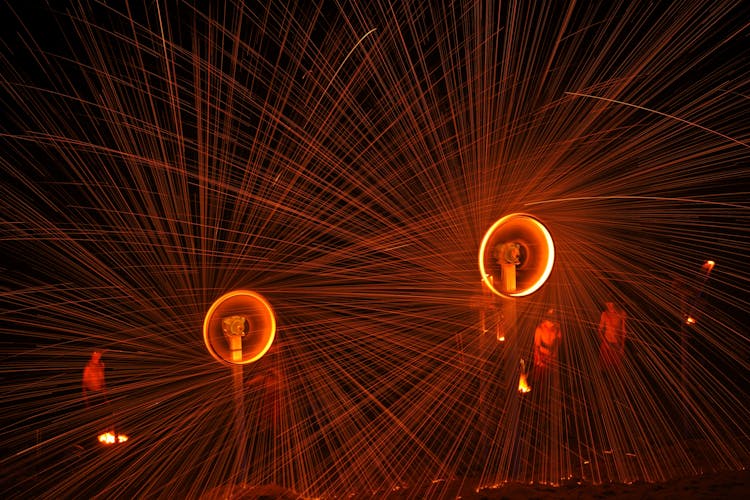 Spinning Steel Wool