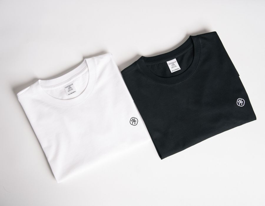Two folded t-shirts