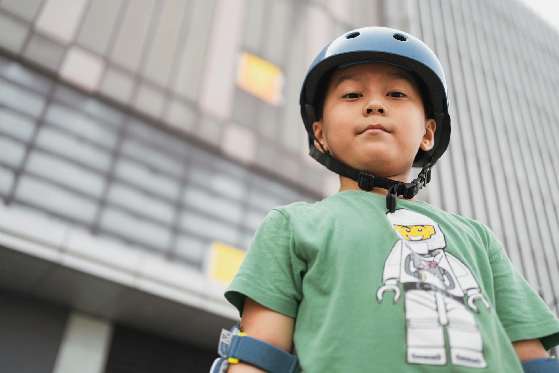 Boy in Helmet