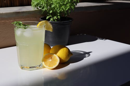 Kostnadsfri bild av citron, dryck, glas