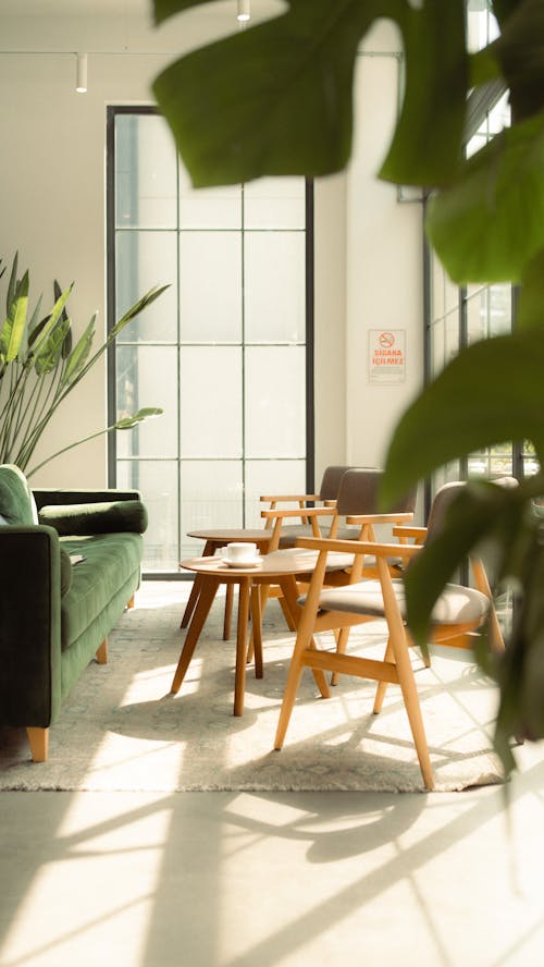 Chairs and Tables near Couch