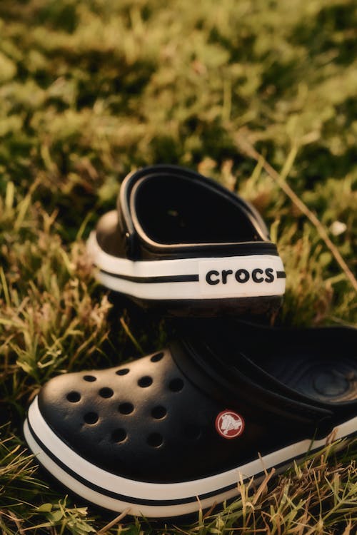 Crocs Flip Flops on Grass
