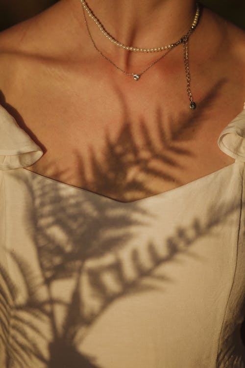 Leaves Shadow on Woman