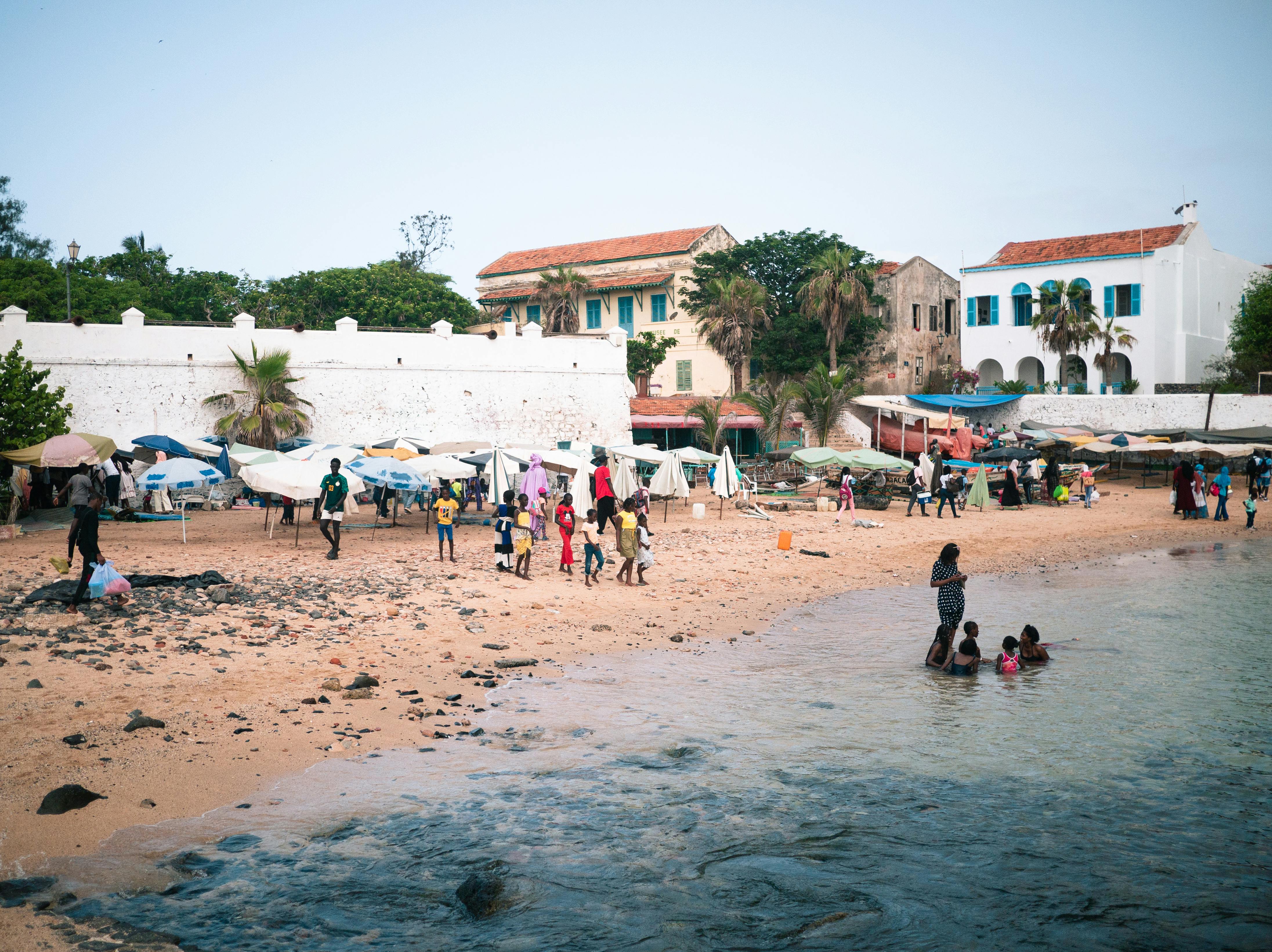 Sea Shore in Town in Senegal