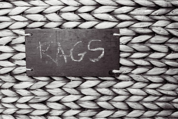 Rags Text On Board