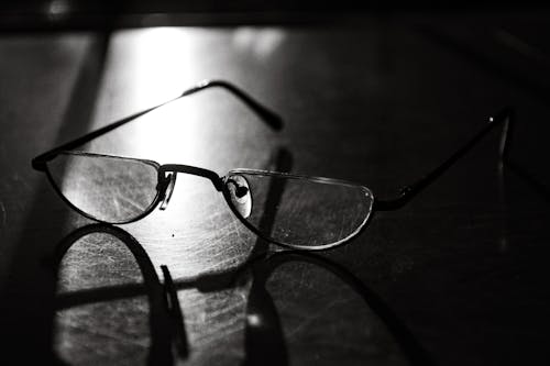 Free stock photo of black and white, closeup, glasses