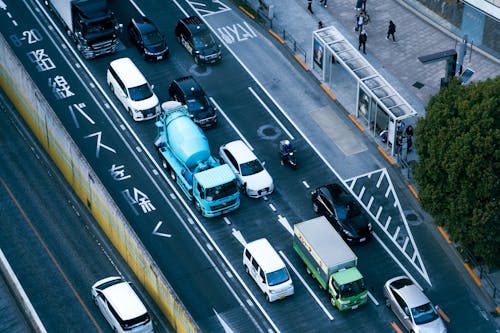 交通堵塞, 城市, 城市街道 的 免费素材图片