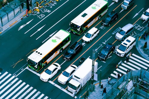交通堵塞, 城市, 城市街道 的 免费素材图片