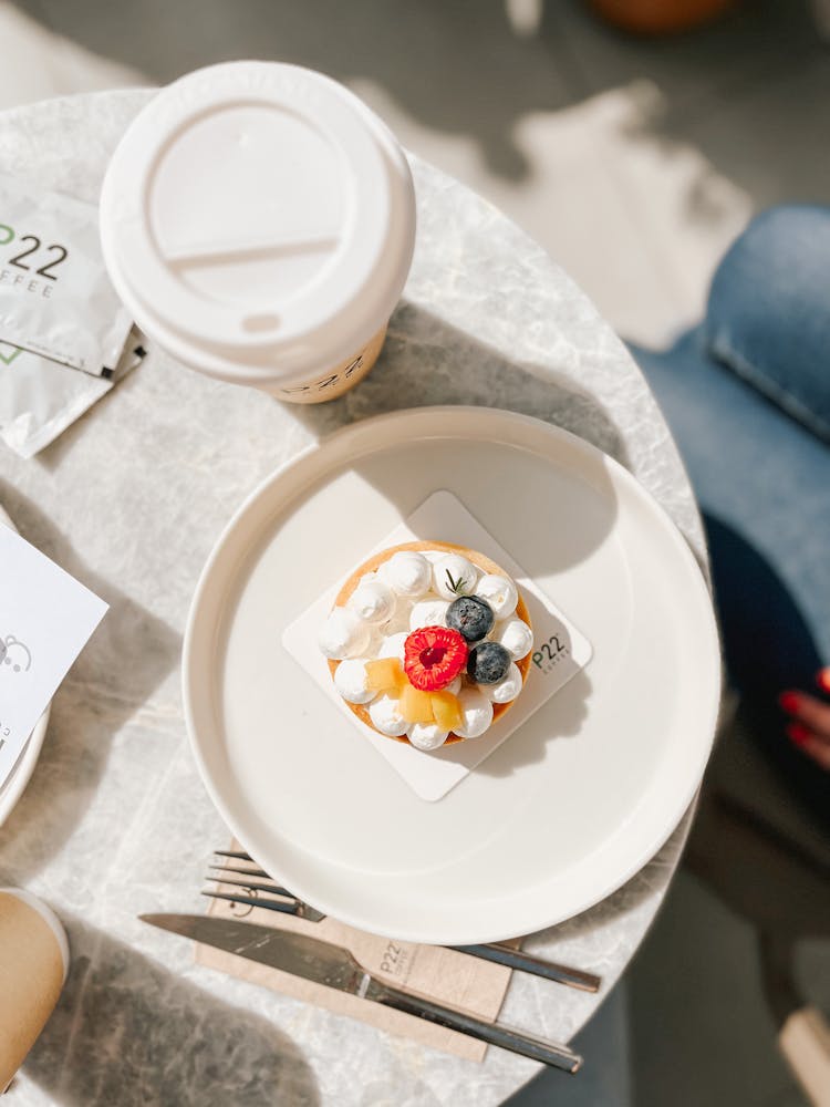 Small Cake On Plate