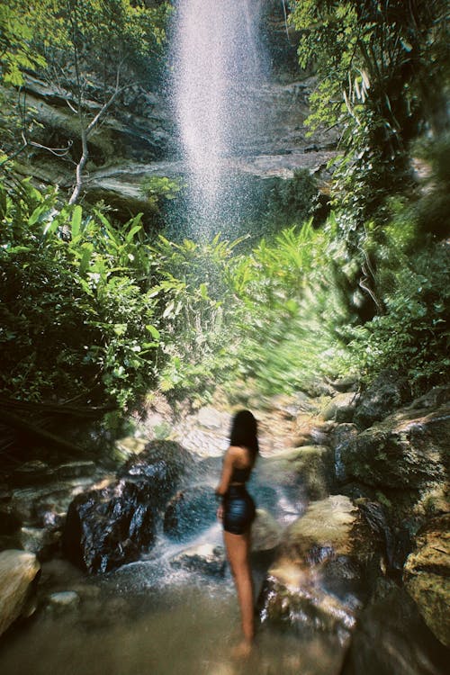 Foto profissional grátis de atraente, cachoeira, corrente