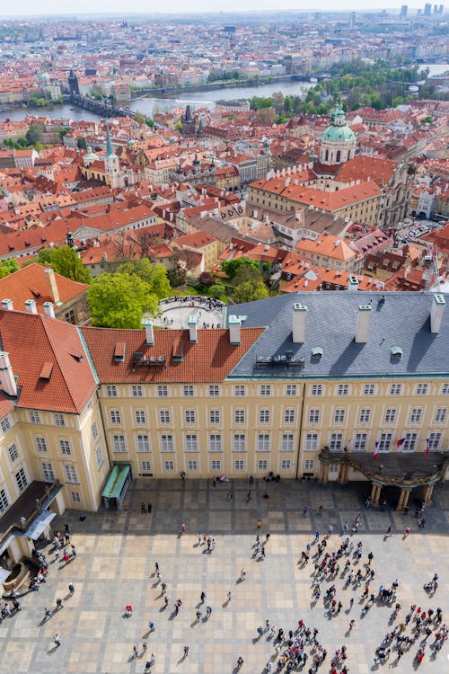 シティ, チェコ共和国, ドローン撮影の無料の写真素材
