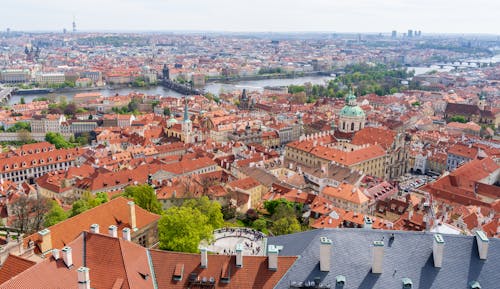 Cityscape with Rooftops of Prague