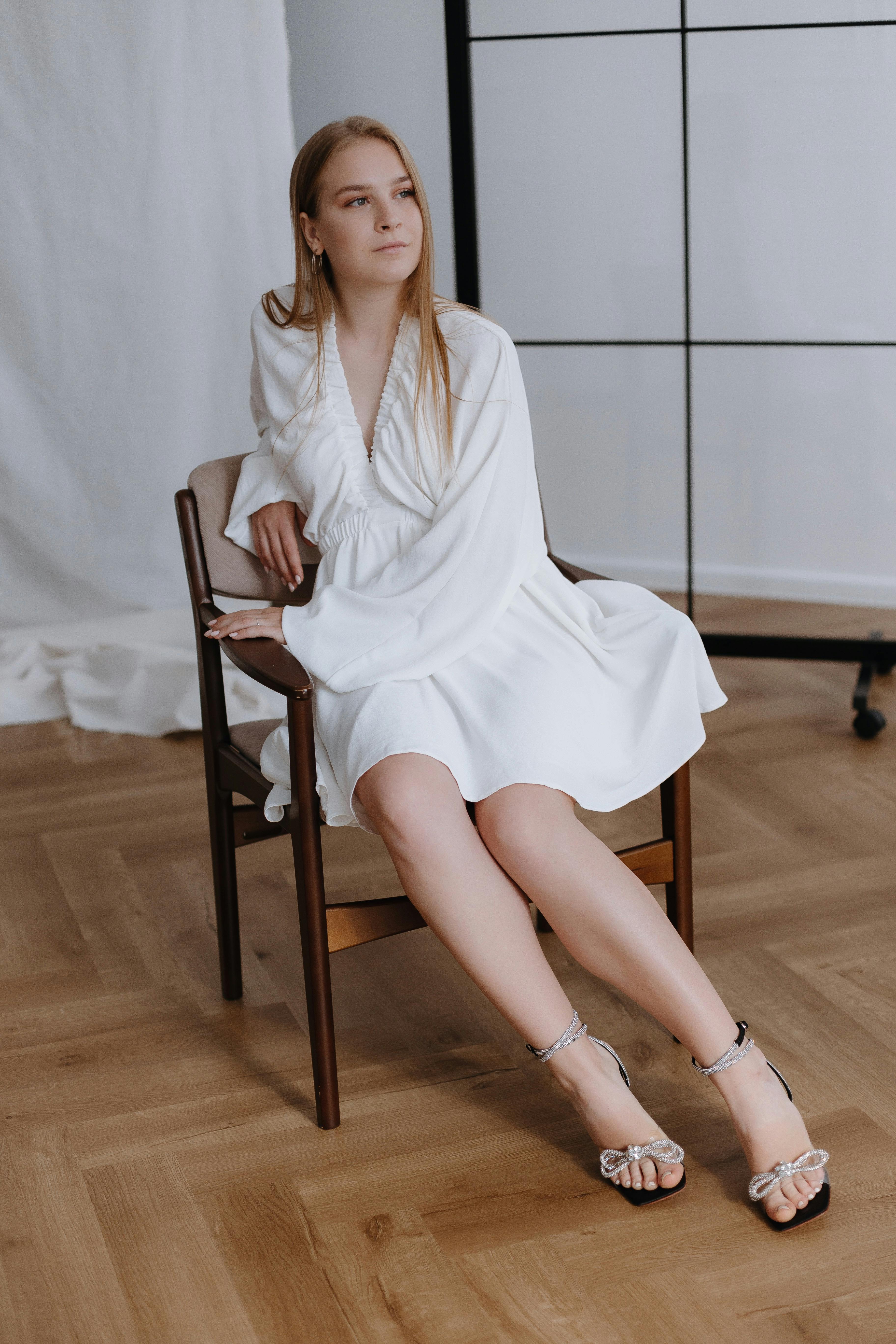 womens white sun dress