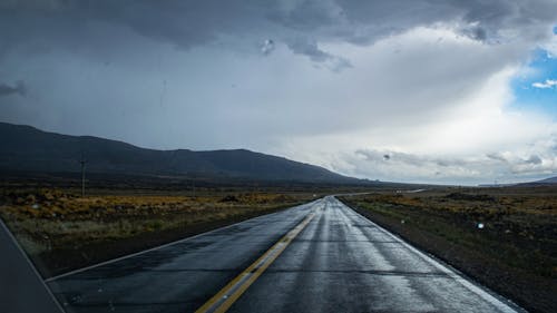 Ruta Con Lluvia