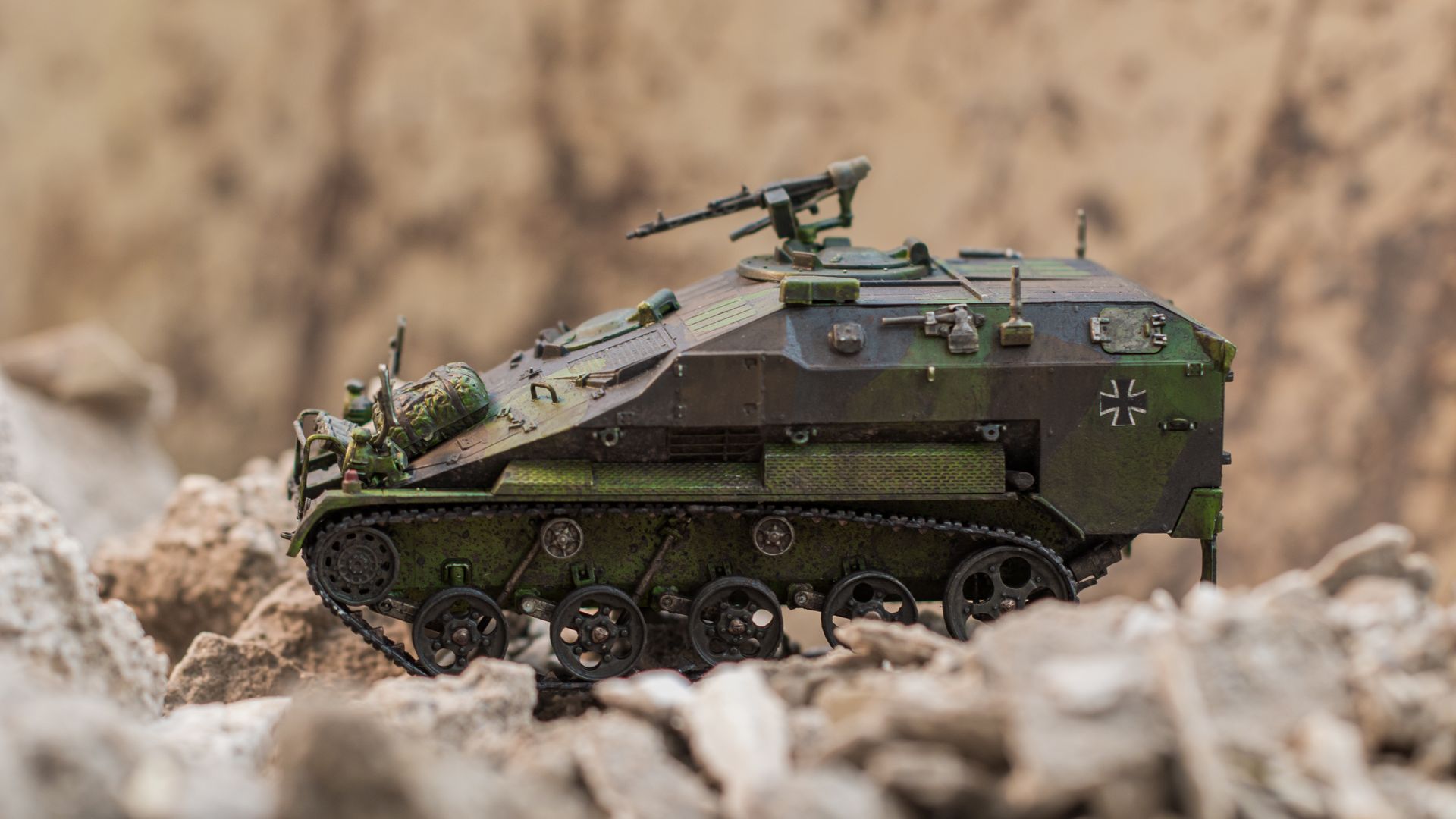 My model of the German light tank Wiesel II in 1:35