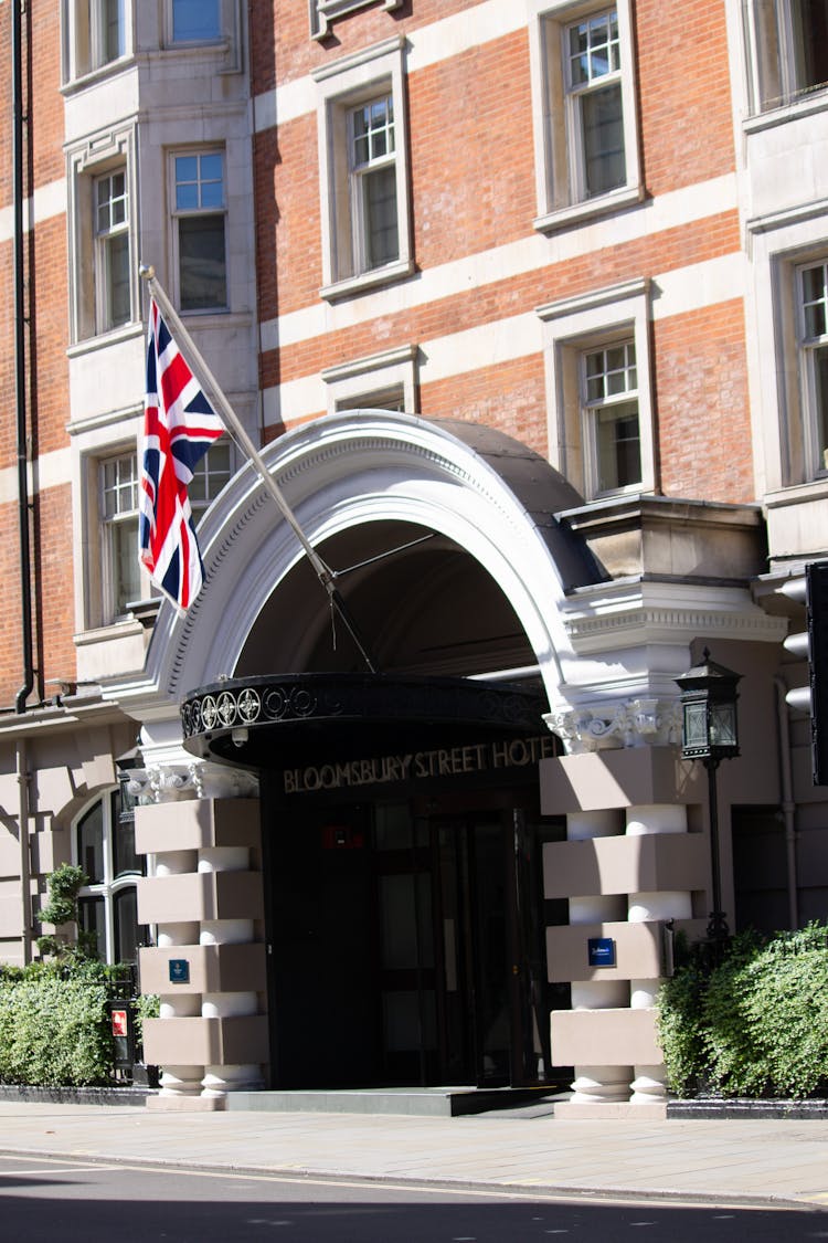 Entrance To The Bloomsbury Street Hotel, London, England, UK