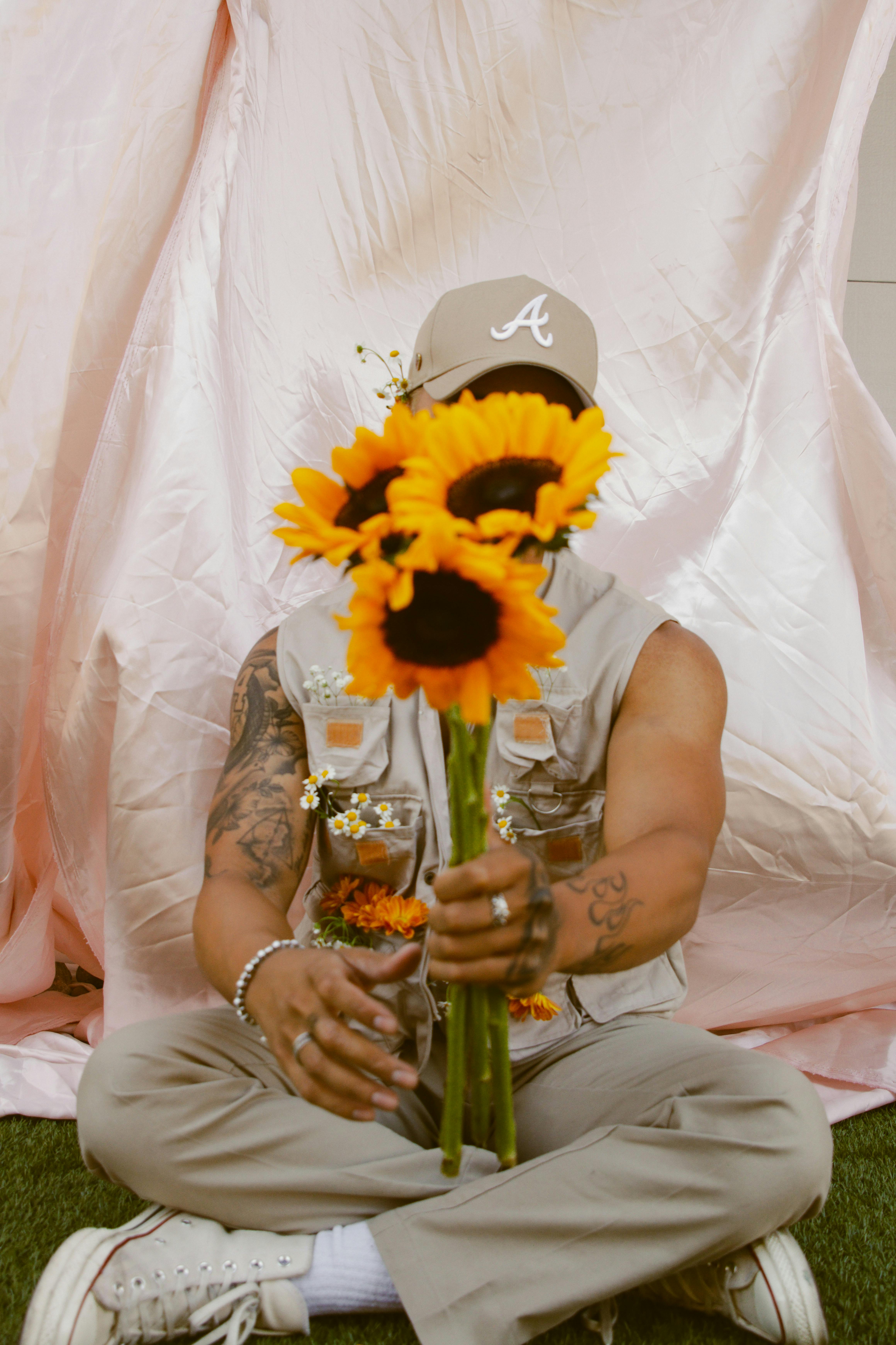 sunflower boy · Free Stock Photo