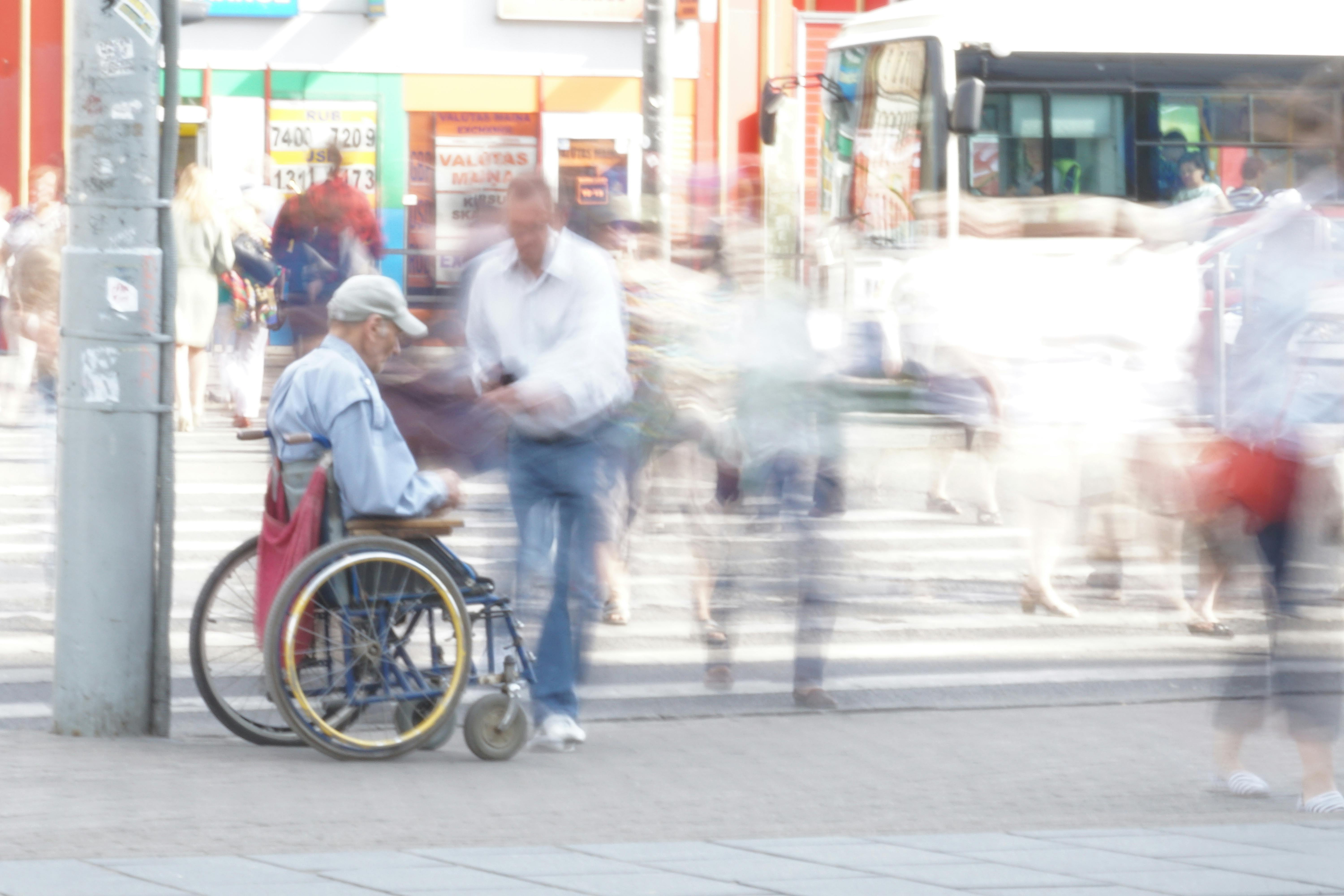 Free stock photo of busy street, disability, long exposure