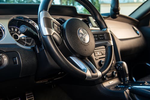 Steering Wheel of Ford Mustang Boss