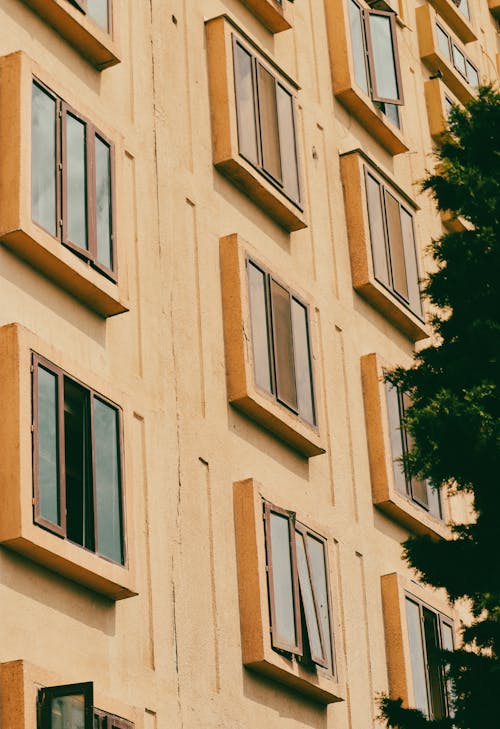 Wall of Building with Apartments