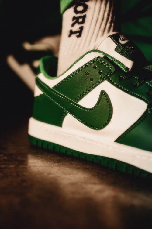 Green Nike Sports Shoe Dunk Low