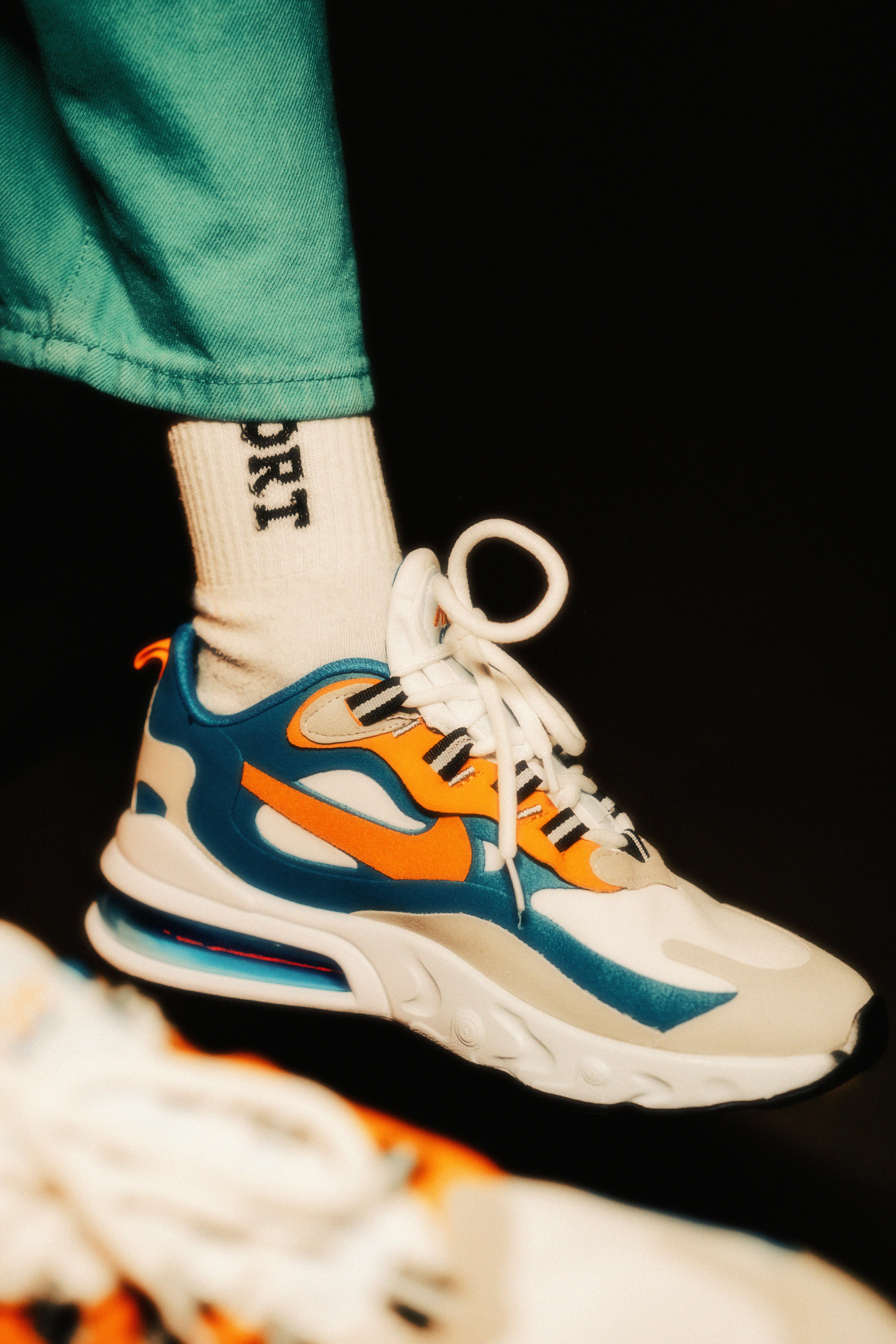 coloured nike trainers