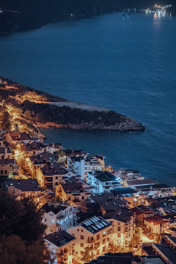 Houses Of The Seaside Tourist Town Of Kas