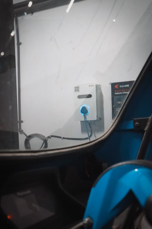 Free hub charging ev Stock Photo