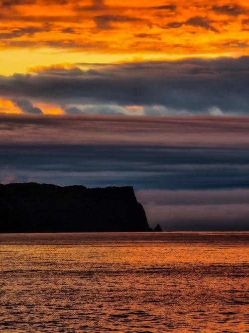구름, 바다, 수직 쐈어의 무료 스톡 사진