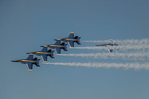 Kostenloses Stock Foto zu amerika, blaue engel, fliegen