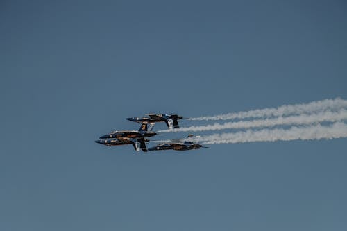 Gratis arkivbilde med blå himmel, fly, flyshow