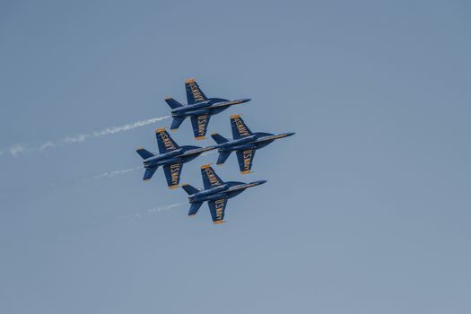 Air Show on the Blue Sky